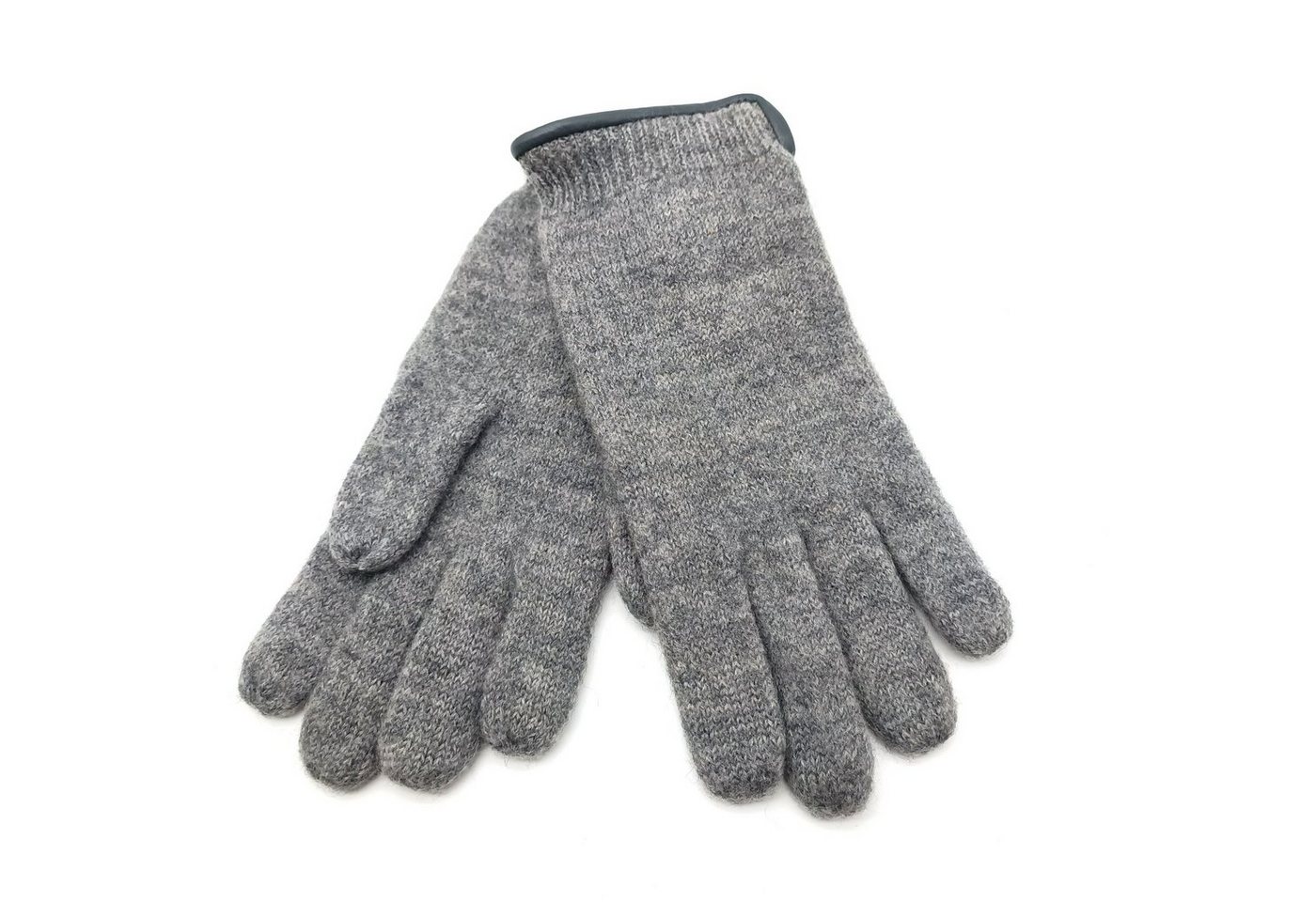 Fiebig Strickhandschuhe DA - Walkhandschuh hellgrau von Fiebig