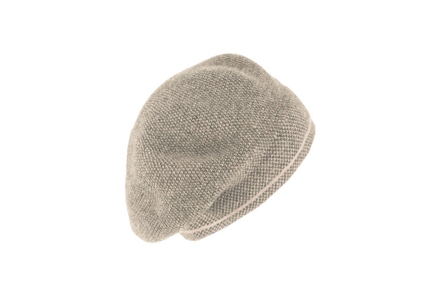 Fiebig Strickmütze Melierte Baskenmütze mit Wollanteil von Fiebig