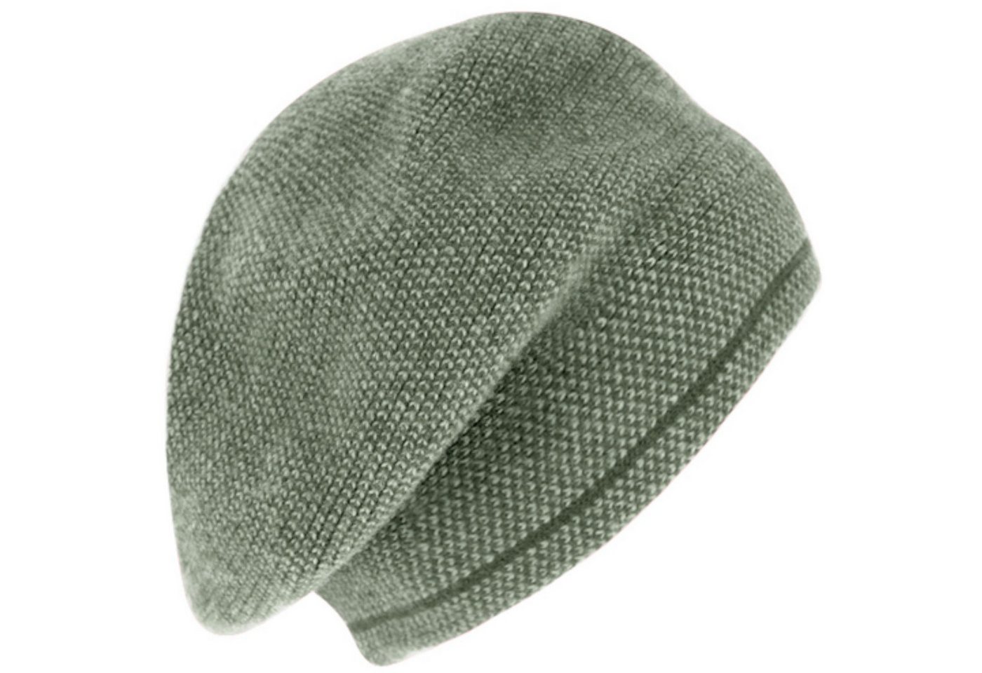 Fiebig Strickmütze Melierte Baskenmütze mit Wollanteil Fiebig Strickmütze Melierte Baskenmütze mit Wollanteil von Fiebig