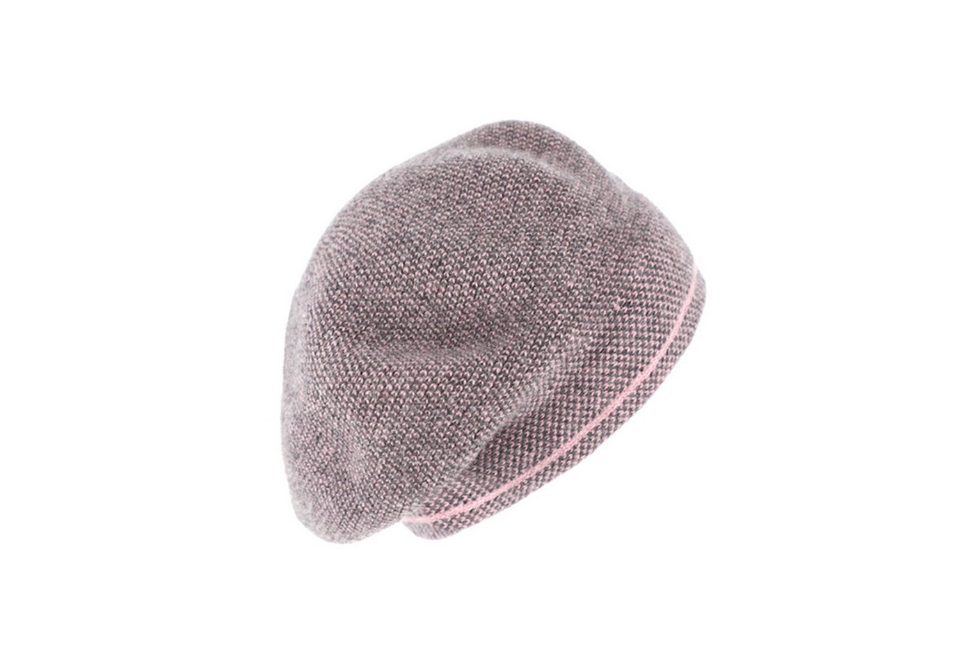 Fiebig Strickmütze Melierte Baskenmütze mit Wollanteil von Fiebig