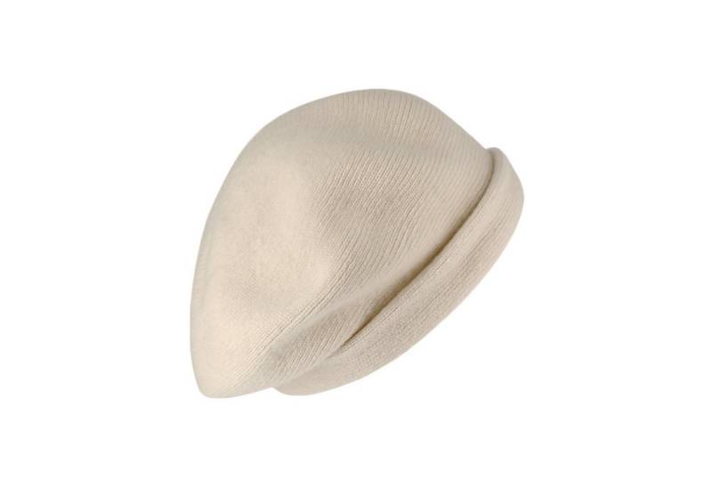 Fiebig Strickmütze Weiche Strickbaske aus Lammwolle unifarben für Damen von Fiebig