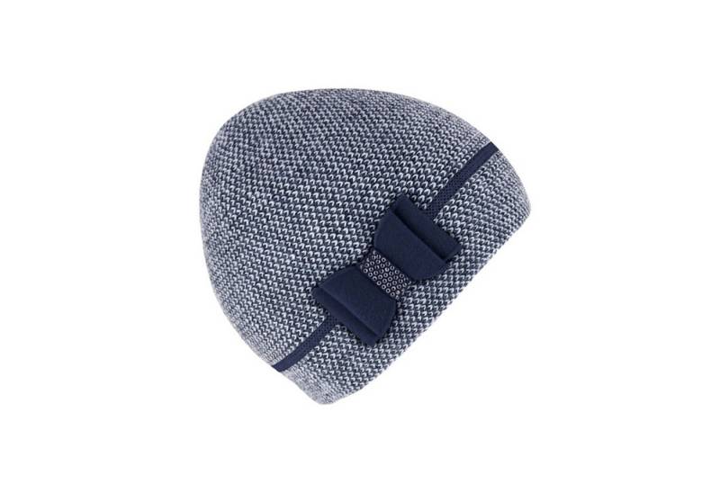 Fiebig Strickmütze Strickmütze für Damen meliert mit Schleifen-Detail von Fiebig