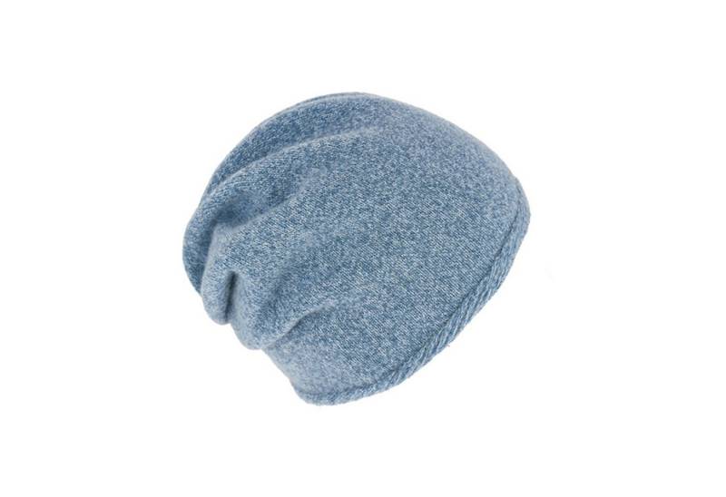 Fiebig Strickmütze Damen Strickmütze meliert mit Raffung hinten von Fiebig