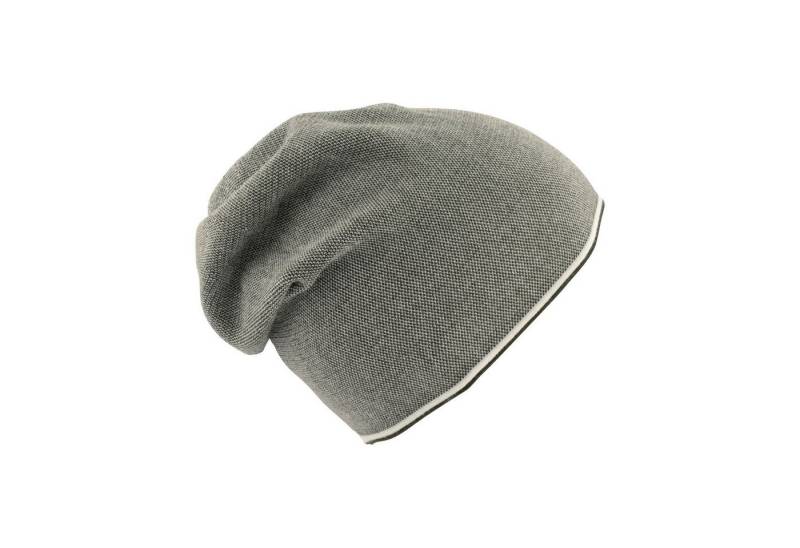 Fiebig Strickmütze Leichte Strick-Beanie zweifarbig meliert von Fiebig
