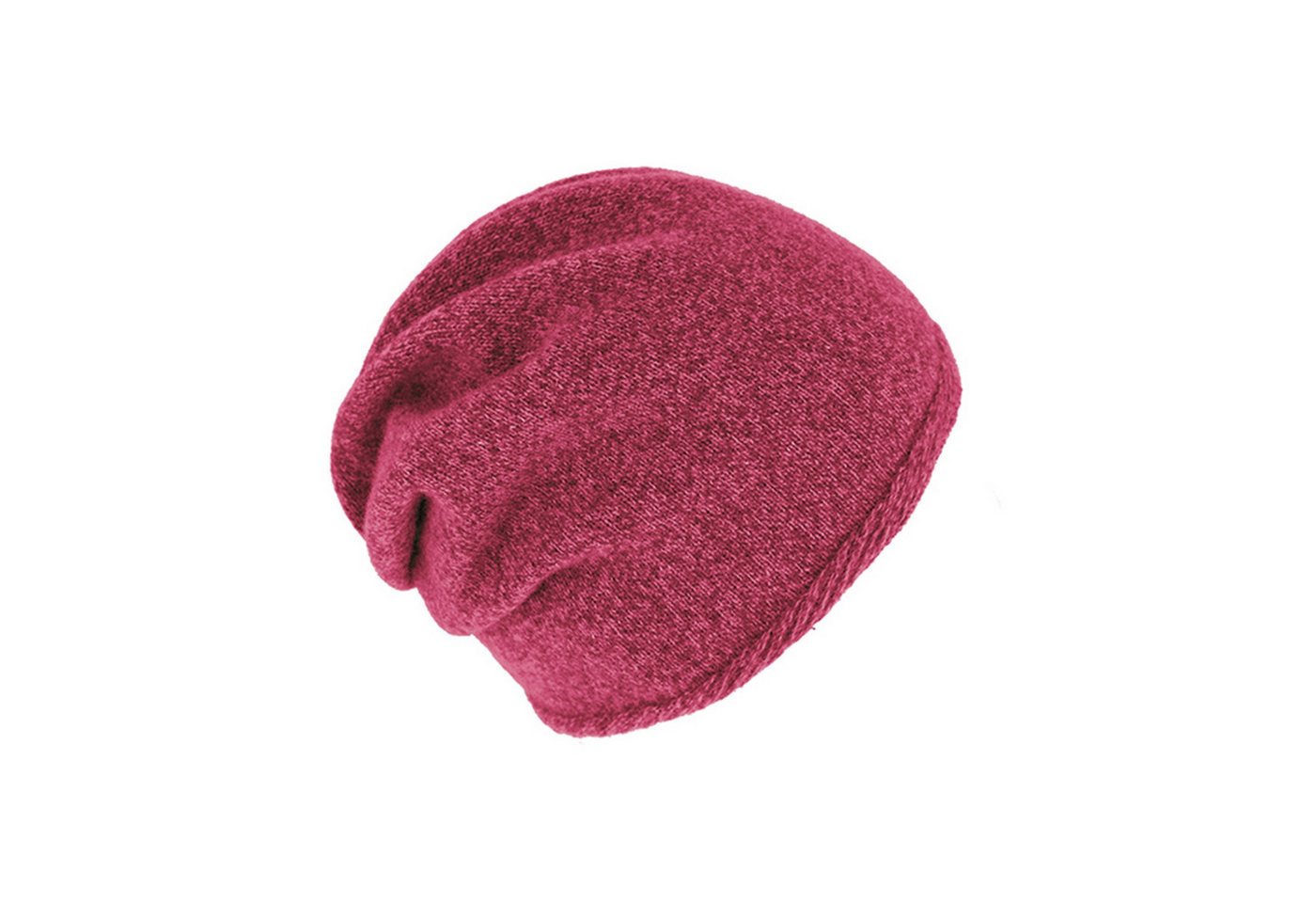 Fiebig Strickmütze Damen Strickmütze meliert mit Raffung hinten von Fiebig