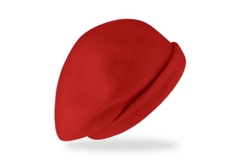 Fiebig Strickmütze Weiche Strickbaske aus Lammwolle unifarben für Damen von Fiebig