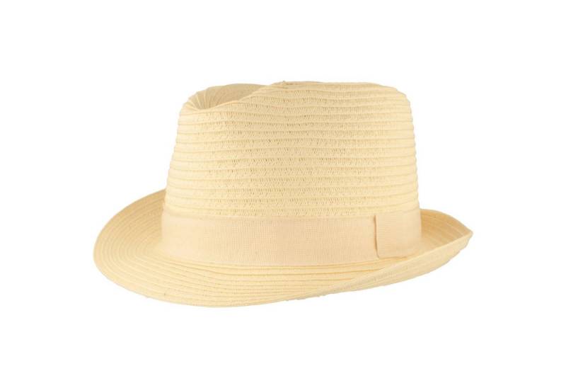 Fiebig Strohhut Papier Trilby mit Ripsband rollbar von Fiebig