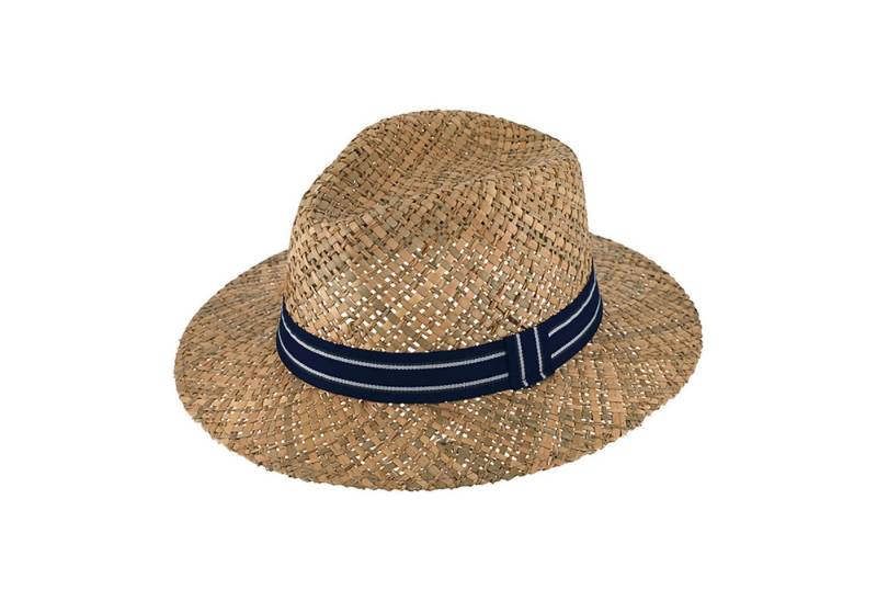 Fiebig Strohhut Strohhut Traveller mit gestreiftem Ripsband von Fiebig