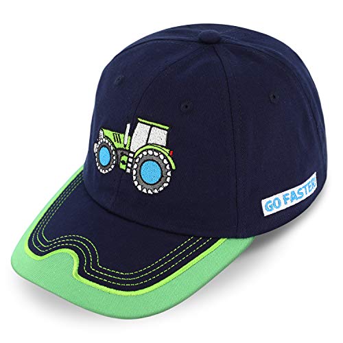 fiebig Kappe mit Stickerei | Baseballcap mit Aufnäher | Kinder Baseballkappe mit Klettverschluss (55, Kiwi) von fiebig