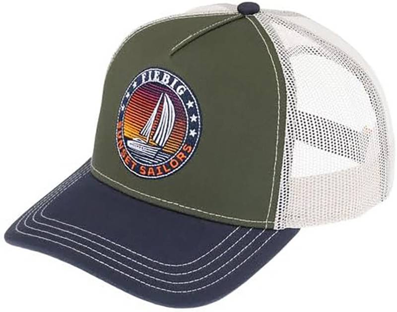 Fiebig Trucker Cap Sunset Sailors Baseballcap mit Aufnäher, Baseballkappe mit Mesh von Fiebig