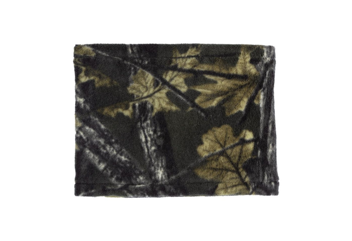 Fiebig Wollschal, Loopschal wendbar aus Fleece Camouflage und Neon von Fiebig