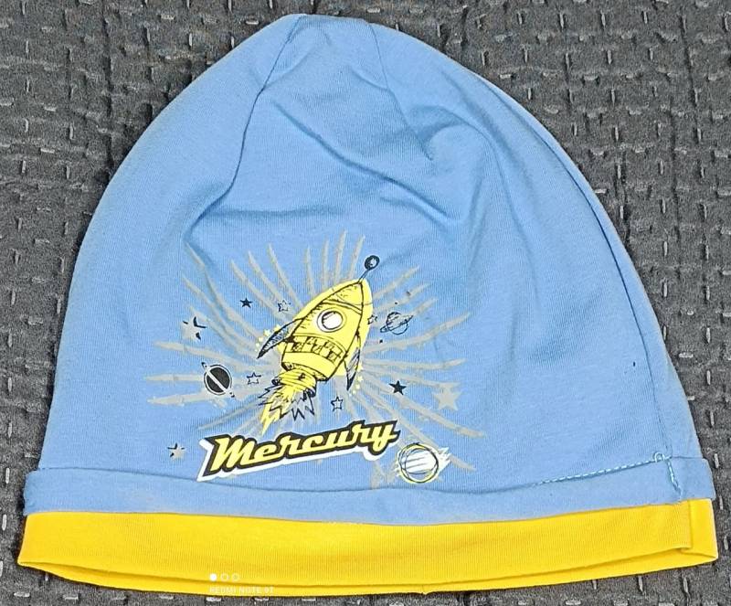 Sterntaler Wintermütze Junge Rakete hellblau von Fiebig