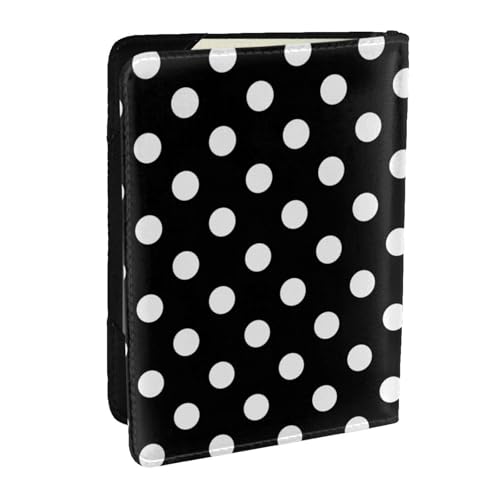 Reisepasshülle, Motiv: rote Kirschblüte, Blumen, 16,5 x 11,4 cm, Reisezubehör mit Kreditkartenorganizer für Damen und Herren, Weiß und Schwarz gepunktet, Standard Size, Classic Reisepasshülle, Motiv: rote Kirschblüte, Blumen, 16,5 x 11,4 cm, Reisezubehör mit Kreditkartenorganizer für Damen und Herren, Weiß und Schwarz gepunktet, Standard Size, Classic von Fiephvsa