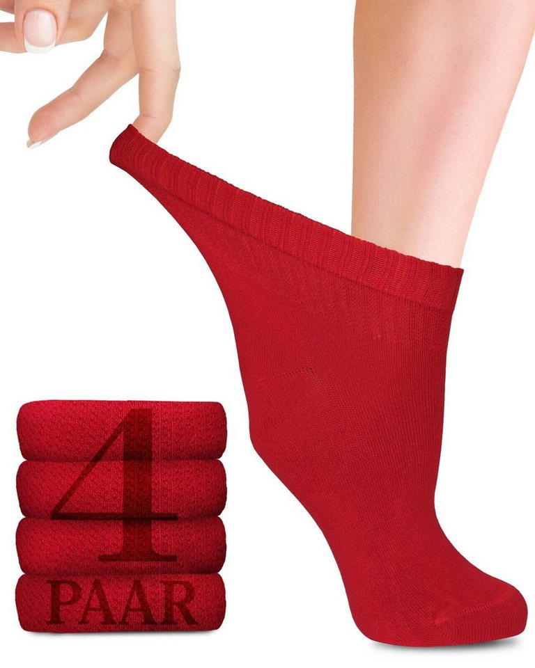 Fiera Besa Diabetikersocken Diabetiker Socken Damen mit Lycra, 4 Paar, Knöchelhoch Fiera Besa Diabetikersocken Diabetiker Socken Damen mit Lycra, 4 Paar, Knöchelhoch von Fiera Besa