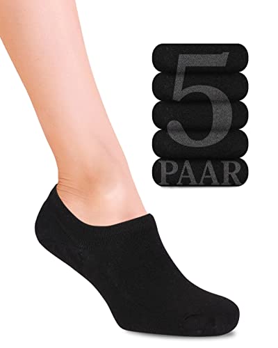 Fiera Besa Sneaker Socken Damen & Herren 35-38, 39-42, 43-46, Bambus Füßlinge, 5 Paar, Knöchel niedrig Unisex-Socken von Fiera Besa