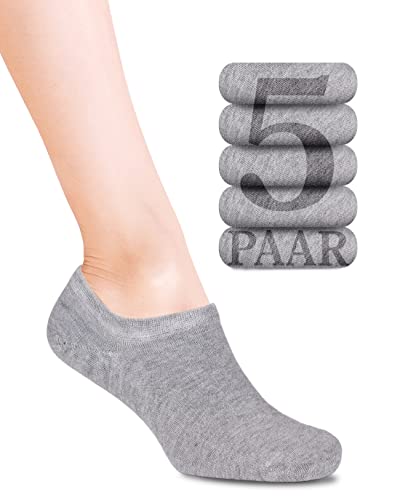 Fiera Besa Sneaker Socken Damen & Herren 35-38, 39-42, 43-46, Bambus Füßlinge, 5 Paar, Knöchel niedrig Unisex-Socken von Fiera Besa