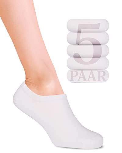 Fiera Besa Sneaker Socken Damen & Herren 35-38, 39-42, 43-46, Bambus Füßlinge, 5 Paar, Knöchel niedrig Unisex-Socken von Fiera Besa