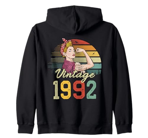 Unstoppable Strong Beautiful Vintage Damen zum 33. Geburtstag Kapuzenjacke von Fierce & Fabulous Studio.USA