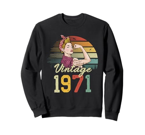 Unstoppable Strong Schöne Vintage-Damen zum 54. Geburtstag Sweatshirt von Fierce & Fabulous Studio.USA