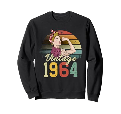 Unstoppable Strong Schöne Vintage-Damen zum 61. Geburtstag Sweatshirt von Fierce & Fabulous Studio.USA