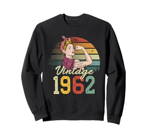 Unstoppable Strong Schöne Vintage-Damen zum 63. Geburtstag Sweatshirt von Fierce & Fabulous Studio.USA