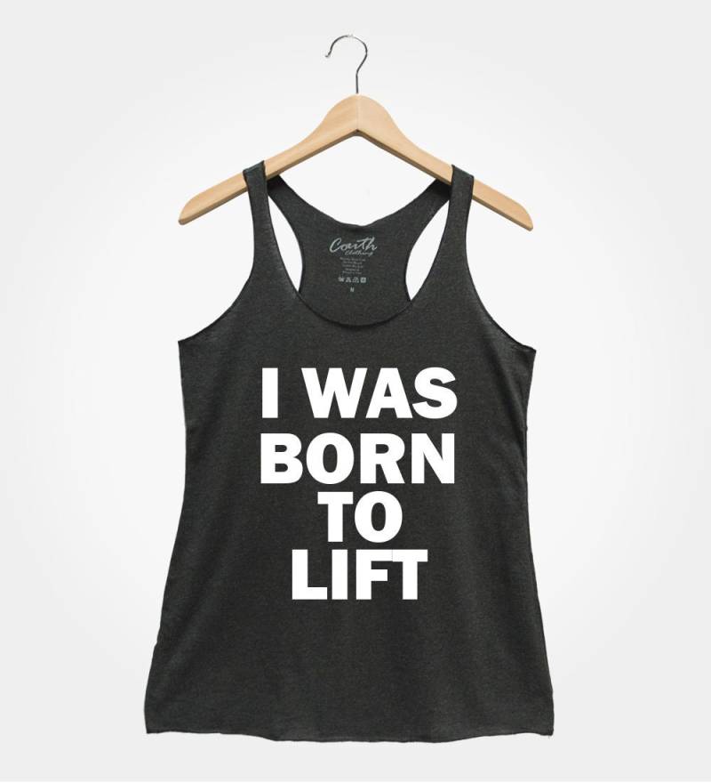 Born To Lift Racerback Tank Top - Frauen Gym Workout Shirt von FierceTankDesign