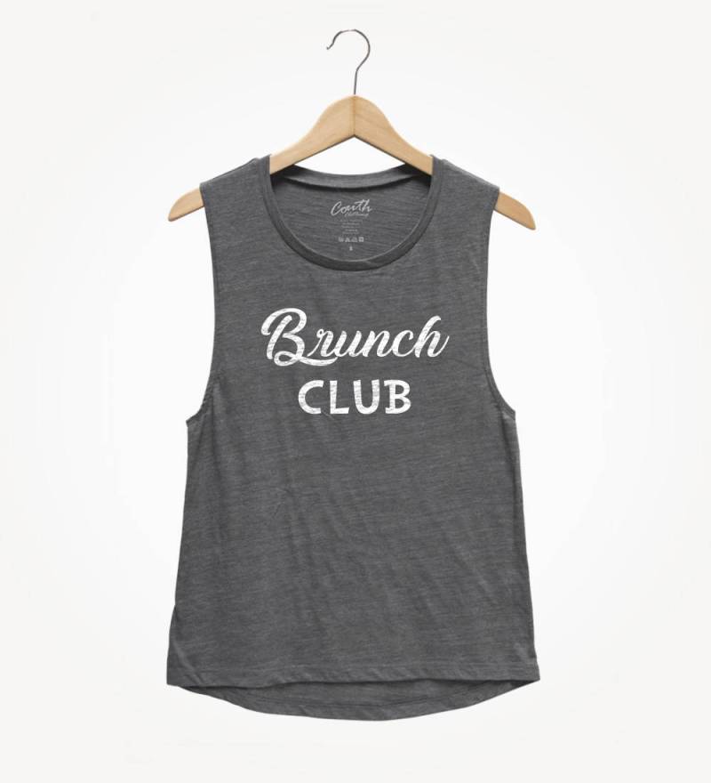 Brunch Club Muskel-Tanktop Frauen-T-Shirt Mit Entspannter Passform von FierceTankDesign