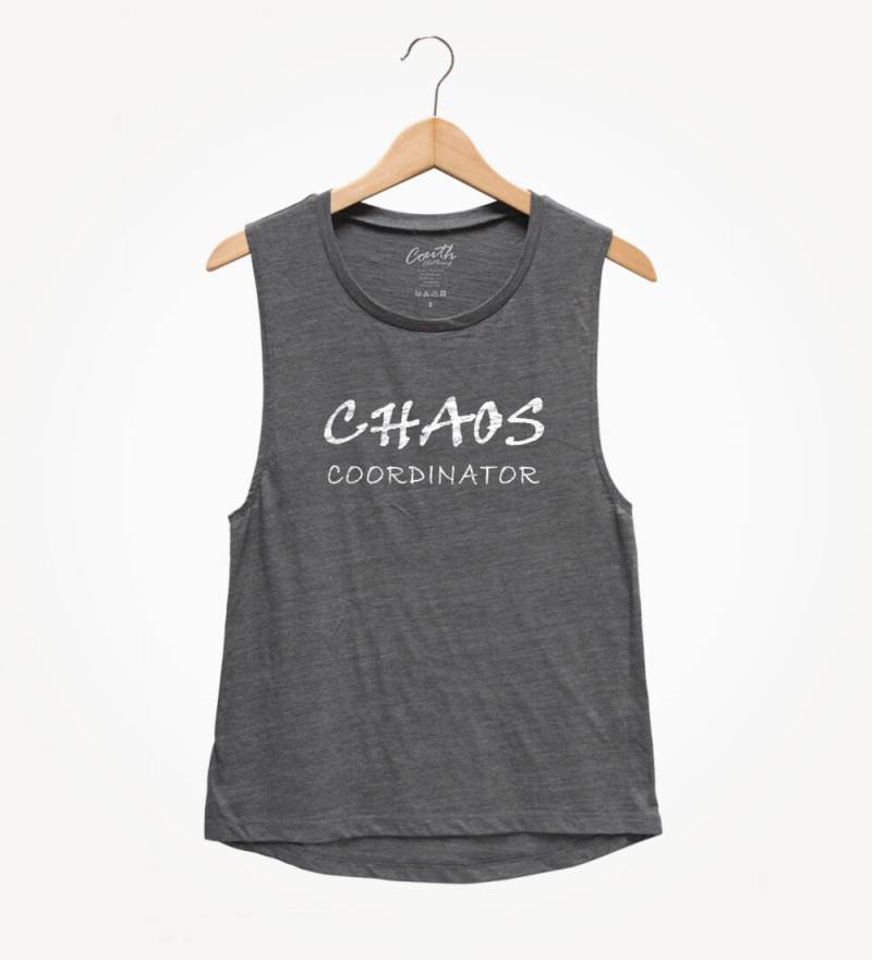 Chaos Coordinater Muskel-T-Shirt Frauen Humor Tank Top von FierceTankDesign