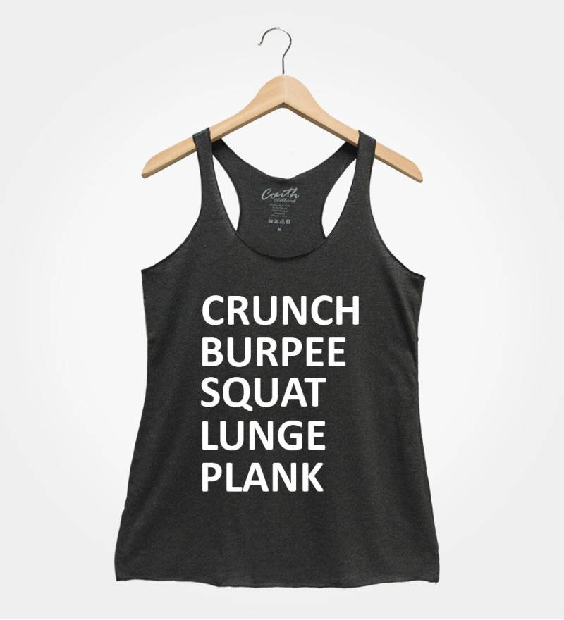 Damen Workout Tank Top Cardio, Yoga, Gym - Triblend Racerback von FierceTankDesign