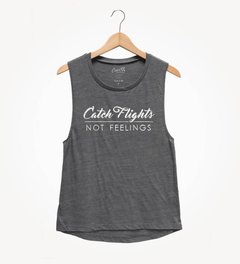 Fangen Flüge Ohne Gefühle Muskel-T-Shirt Frauen Workout Tank Top von FierceTankDesign