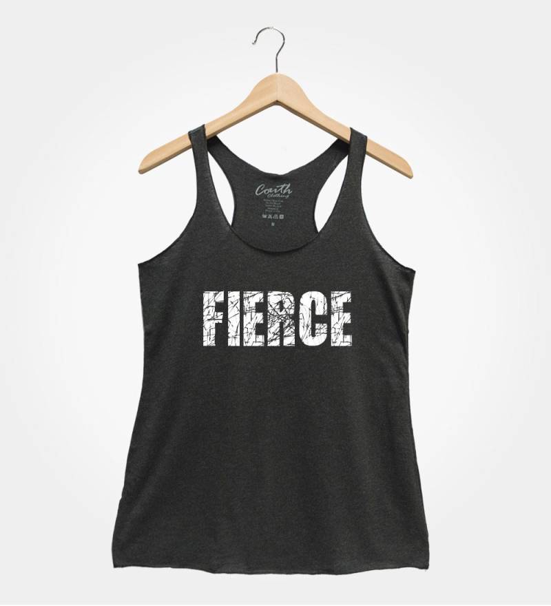 Fierce Frauen Tank Top Gym Workout Shirt von FierceTankDesign