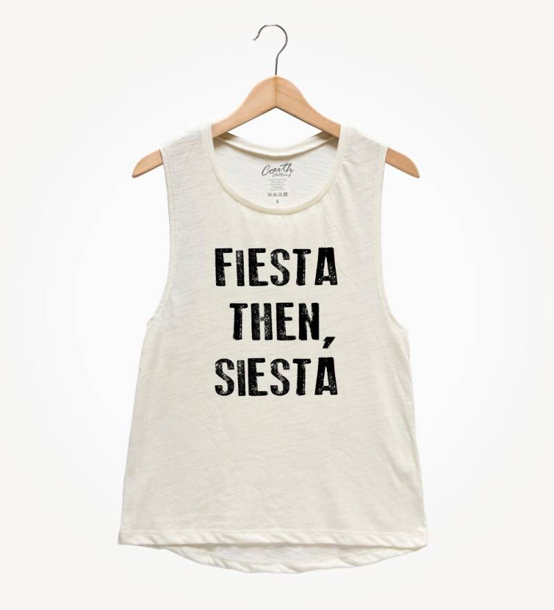 Fiestathen Siesta Frauen Muskel Tank Top Cinco De Mayo Party Shirt von FierceTankDesign