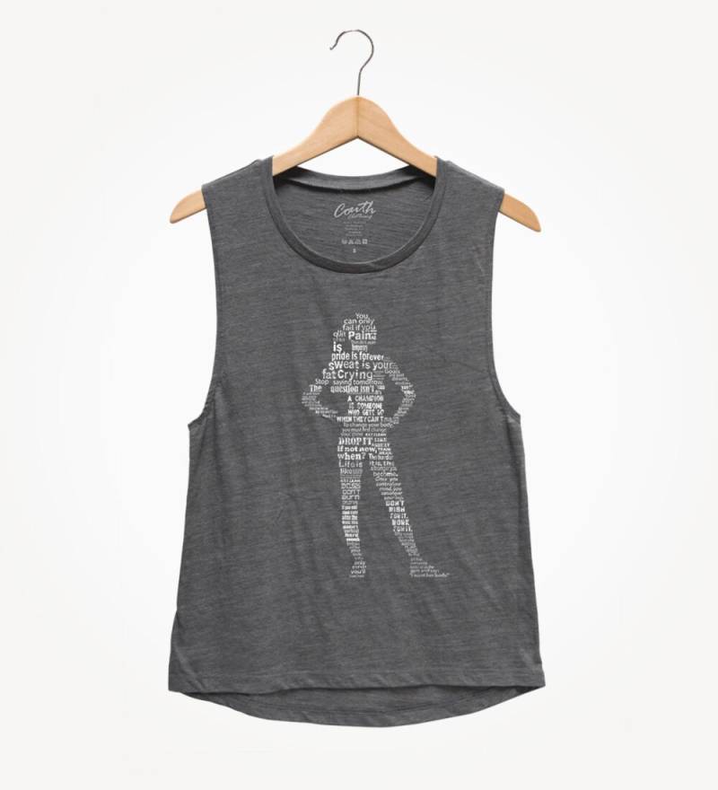 Frauen Workout Muskel-Tanktop Relaxed Fit, Low-Cut-Armloch von FierceTankDesign