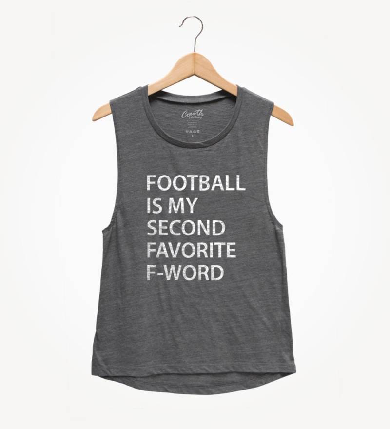 Fußball Ist Meine Zweitliebste F-Word Frauen Muskel-Tanktop von FierceTankDesign