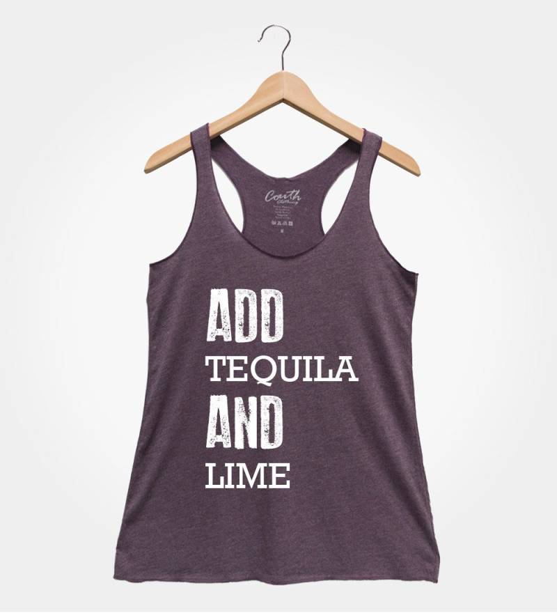 Hinzufügen Tequila Lime Tank Top Frauen Cinco De Mayo Party Shirt von FierceTankDesign