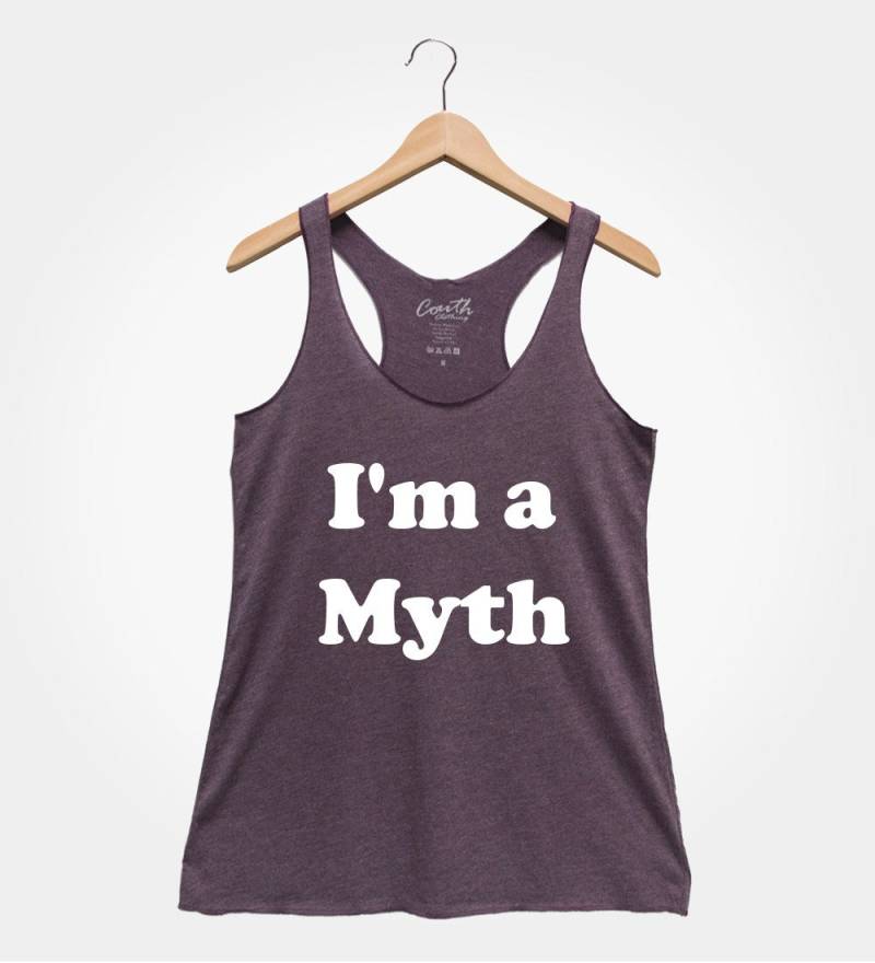 Ich Bin Ein Mythos Racerback Tank Top Inspirierendes Frauen-Shirt von FierceTankDesign
