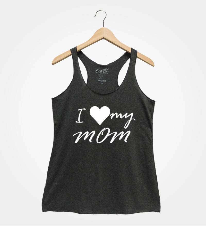 Ich Liebe Meine Mama Tank Top, Damen Grafik T-Shirt von FierceTankDesign
