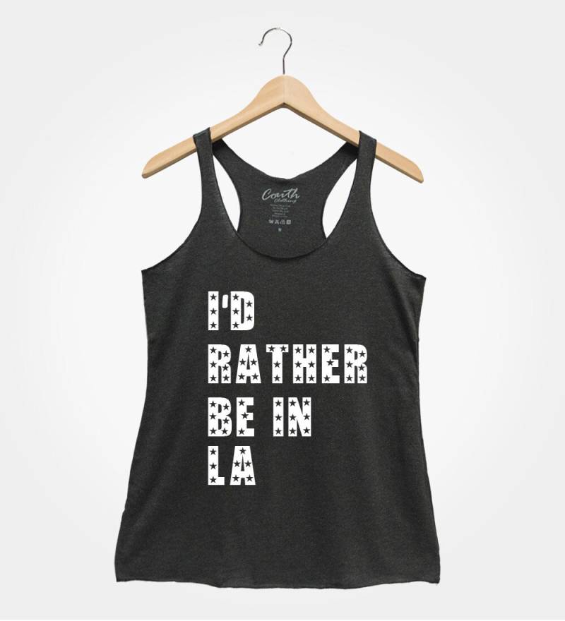 Ich Wäre Lieber in La Tank Top Damen Sommer Urlaub Shirt von FierceTankDesign