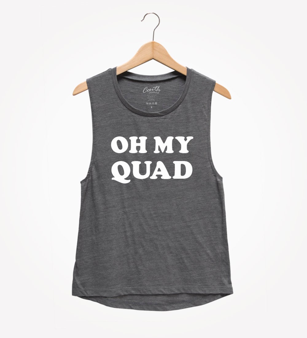 Oh Mein Quad Muskel Tank Top - Damen Workout Gym Shirt von FierceTankDesign