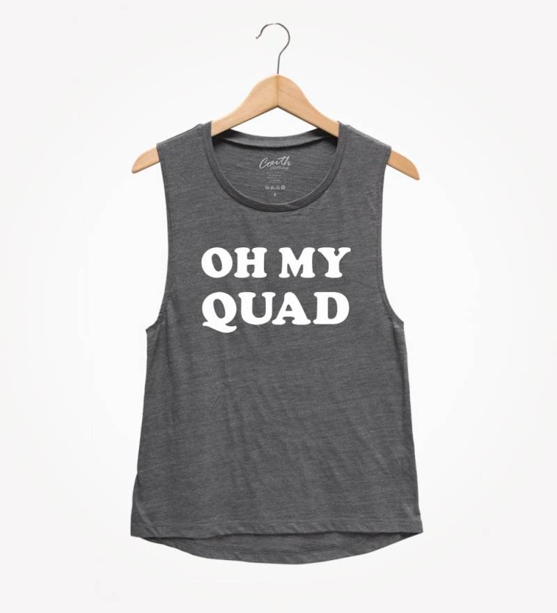 Oh Mein Quad Muskel Tank Top - Damen Workout Gym Shirt von FierceTankDesign