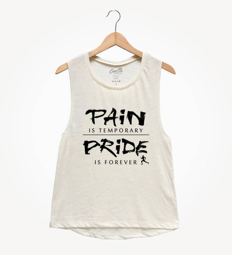 Schmerz Ist Temporärer Stolz Für Immer Tank Top - Damen Workout Gym Shirt von FierceTankDesign