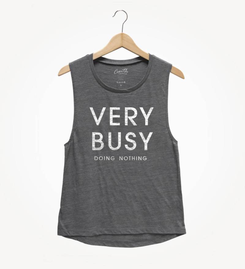 Sehr Beschäftigt Frauen Muskel-Tanktop von FierceTankDesign