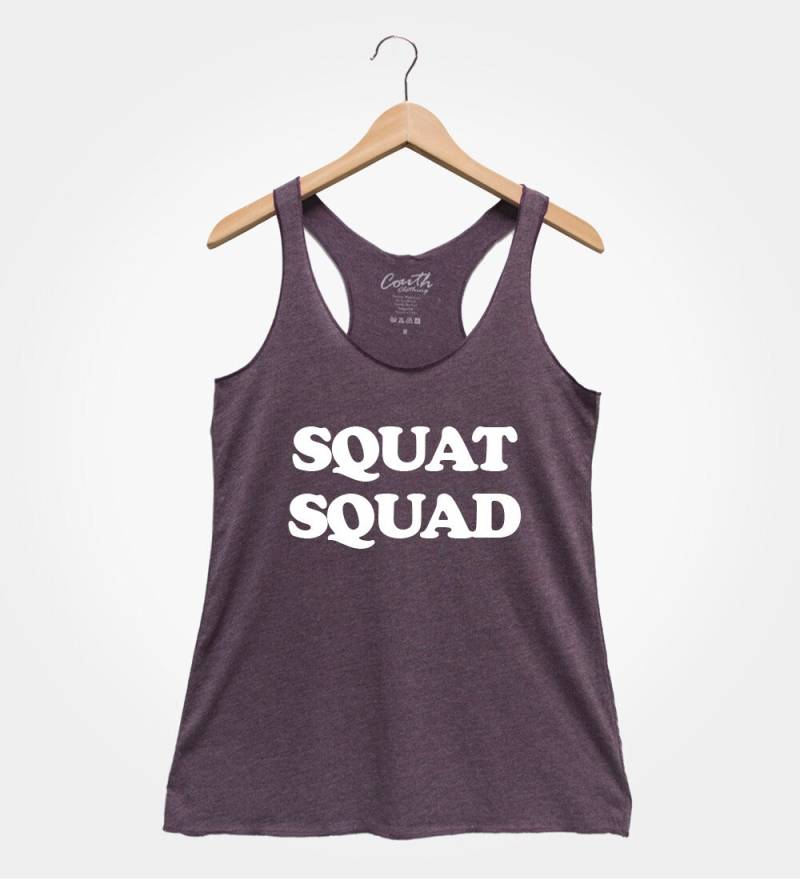 Squat Squad Tank Top Frauen Gym Workout Shirt von FierceTankDesign