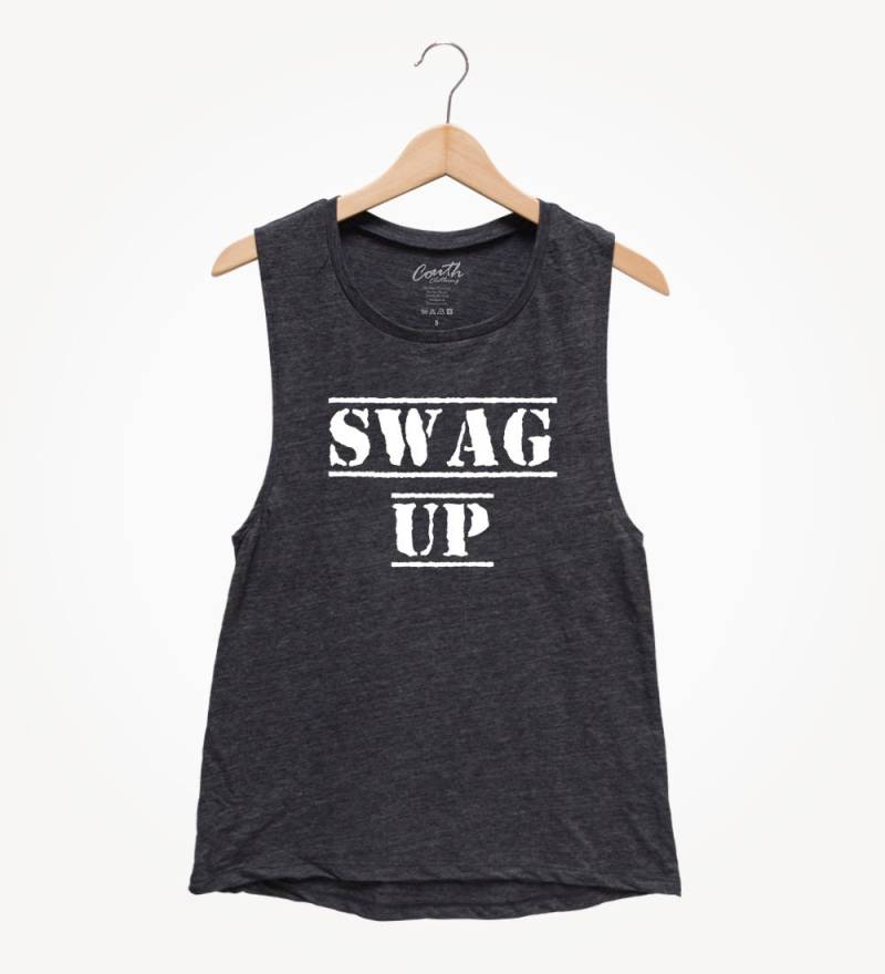 Swag Up Muskel-T-Shirt Damen Workout Tank Top von FierceTankDesign