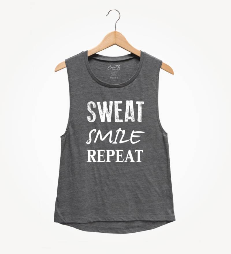 Sweat Smile Rapport Tank Entspanntes Muskel-T-Shirt Für Frauen von FierceTankDesign