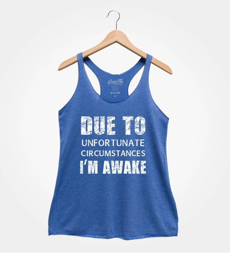 Unglückliche Umstände Wachen Frauen Triblend Racerback Tank Top von FierceTankDesign