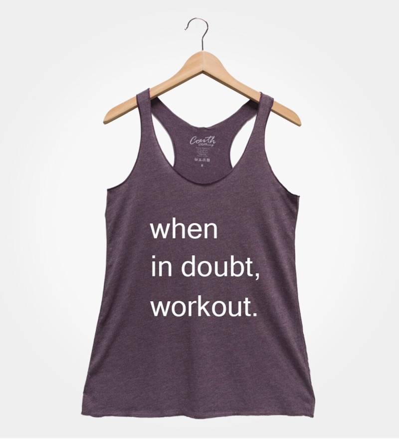 Wenn Im Zweifelsfall Workout Racerback Tank - Damen Gym Shirt von FierceTankDesign