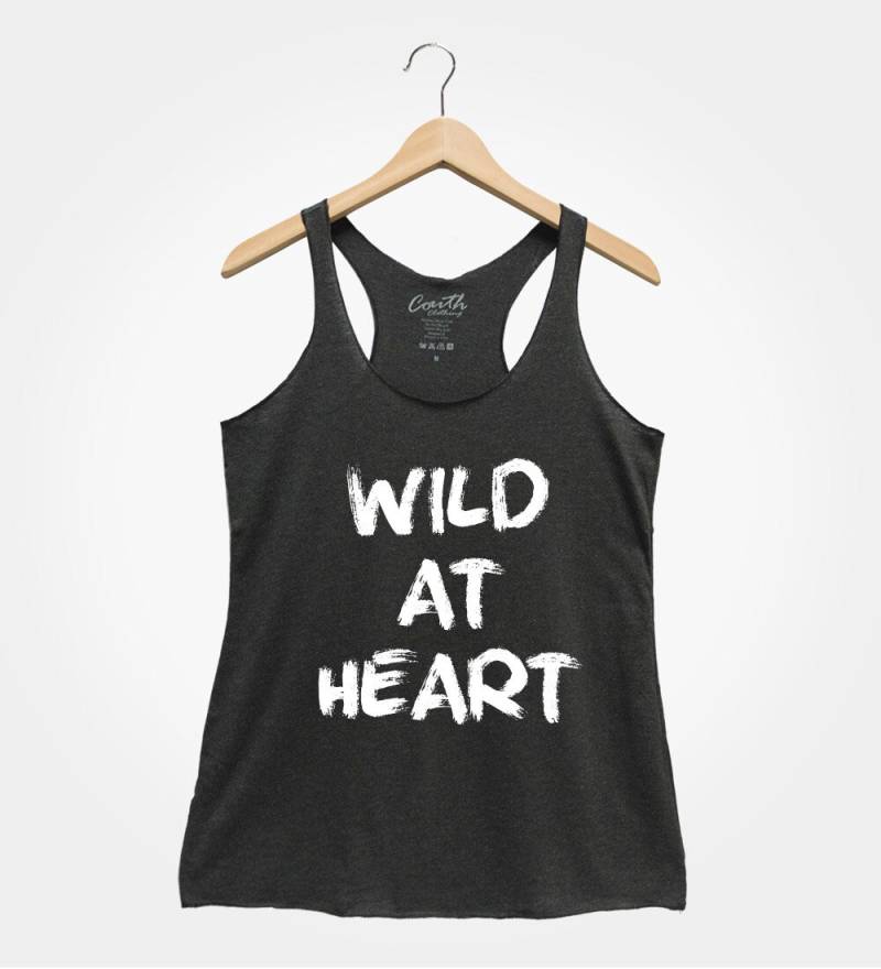 Wild At Heart Tank Top Frauen Gym Workout Shirt von FierceTankDesign
