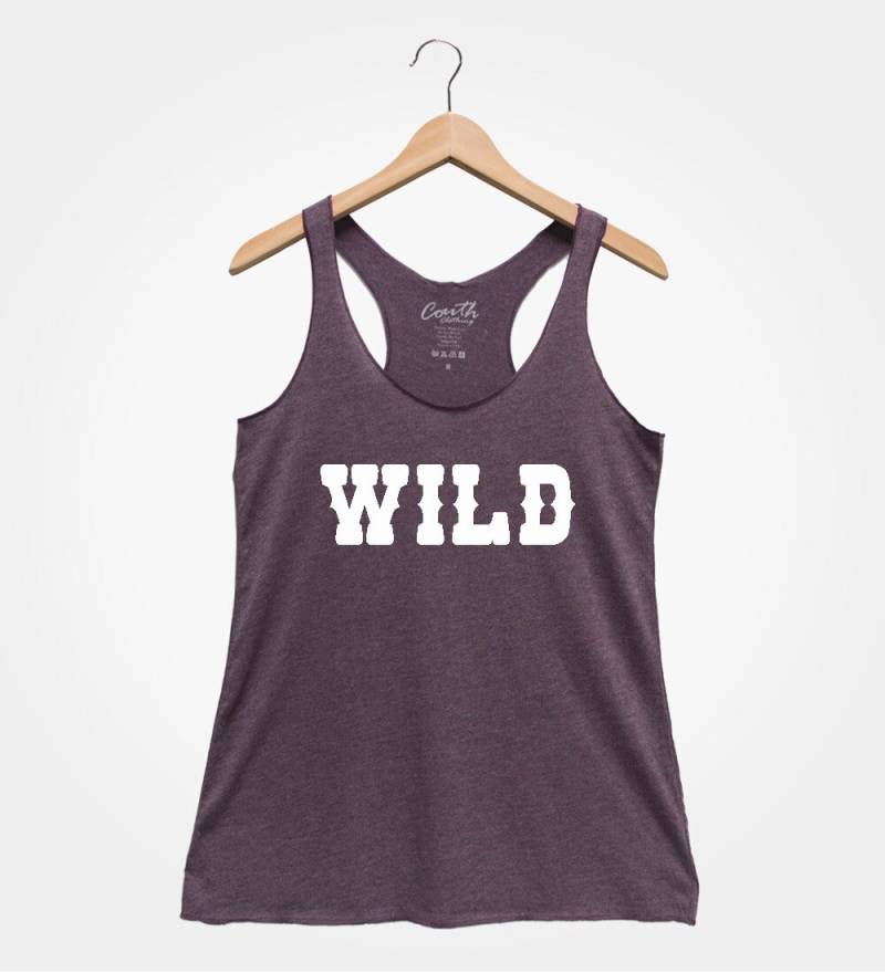 Wild Grafik Tank Top Frauen Workout Racerback von FierceTankDesign