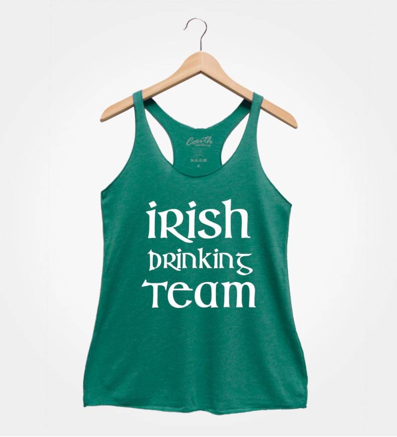 st Patricks Day Irish Drinking Team Tanktop von FierceTankDesign